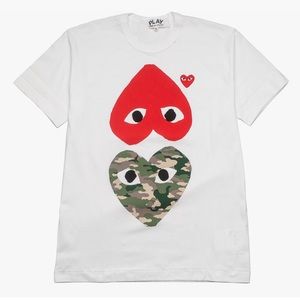 Comme Des Garçons Upside Down Camo Tee